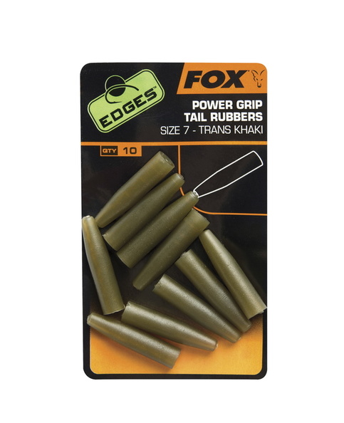 Конус усиленный для клипсы Fox (Фокс) - EDGES Power Grip Naked line Tail Rubbers, Размер 7, 10 шт