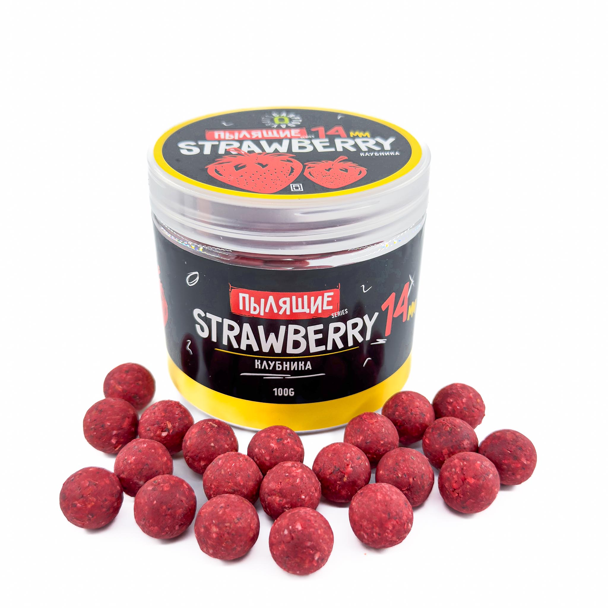 Бойлы пылящие насадочные Carptoday Baits Strawberry (Клубника)