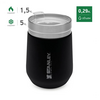 Термостакан Stanley GO Wine Tumbler 0.29L черный для карпфишинга — CARPshop