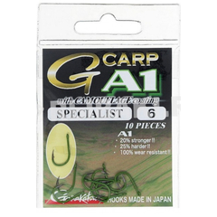 Крючки Gamakatsu A1 G-CARP CAMOU GREEN SPECIALIST для ловли карпа — купить в CARPshop