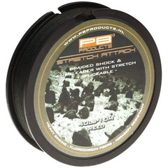Лидер - амортизатор PB Products STRETCH ATTACK 40lb 10m, Цвет: Weed (Водоросли)