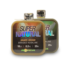 Поводковый материал Korda Super Natural, Тест: 18.00 lb, Цвет: Gravel Brown