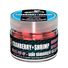 Бойл насадочный плавающий SONIK BAITS Pop-Up Cranberry+Shrimp (Клюква+Креветка), Диаметр: 11 мм