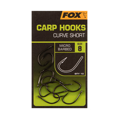 Крючки FOX Carp Hooks Curve Shank Short для карповой рыбалки — купить в CARPshop