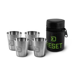 Набор рюмок DELPHIN Stainless Steel Cup Set RESET — посуда для карповой рыбалки, купить в CARPshop