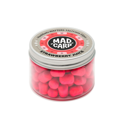 Вафтерсы Mad Carp Baits STRAWBERRY JUICE (Клубничный Сок) Wafters, Диаметр: 15 х 11 мм