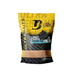 Методный Микс ULTRABAITS Crazy Fruits 1кг — сыпучая прикормка для ловли карпа, купить в CARPshop