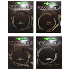 Готовый монолидер с безопасной клипсой KORDA Dark Matter Hybrid Lead Clip Leader, Цвет: Gravel (Гравий)