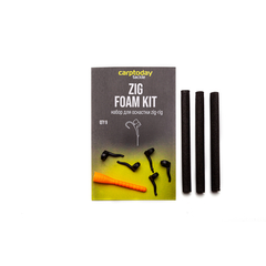 Набор для оснастки зиг риг Carptoday Tackle Zig Kit чёрная пенка и чёрный крепёж