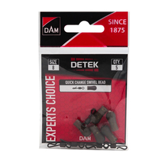 Бусина отбойник + вертлюг с застежкой D.A.M. DETEK Quick Change Swivel Bead