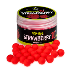 Бойлы плавающие Carptoday Baits Pop Ups Strawberry (Клубника) 10 мм, Диаметр: 10 мм, Вкус: Клубника