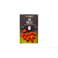 Пенка для оснастки зиг риг Carptoday Tackle Zig Balls оранжевые, Цвет: Оранжевый