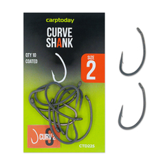 Крючки карповые Carptoday Curve Shank, Размер крючка: № 2