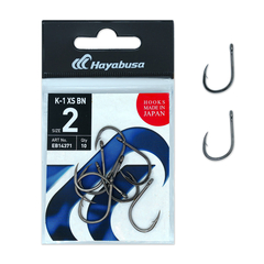 Крючки карповые HAYABUSA K-1 XS Black Nickel для карповой рыбалки — купить в CARPshop