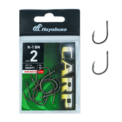 Крючки карповые HAYABUSA K-1 Black Nickel для карпфишинга — CARPshop