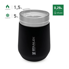 Термостакан Stanley GO Wine Tumbler 0.29L черный для карпфишинга — CARPshop