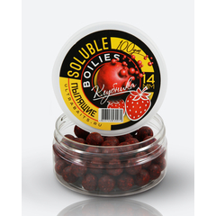 Бойлы пылящие ULTRABAITS SOLUBLE CLASSIC Strawberry 14мм для карпфишинга — CARPshop