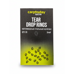 Стальные колечки каплевидные Carptoday Tear Drop Rings для карповых оснасток купить в CARPshop