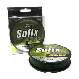 Леска плетеная Sufix SFX BRAID зеленая 135м 0,21мм 11,9кг