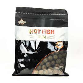 Тонущие бойлы Dynamite Baits Hot Fish & GLM (острая рыба и зеленогубая мидия) 1kg, Диаметр: 15 мм