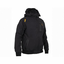 Непродуваемая куртка с капюшоном FOX Collection Orange & Black Shell Hoodie, Размер: XXXL