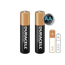 Батарейка Duracell Basic размер AA 1.5V, Количество: 2 шт.