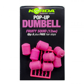 Имитационная плавающая приманка Korda Pop-Up Dumbell Fruity Squid Pink (фрукты и кальмар), Диаметр: 8 мм