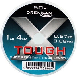 Леска DRENNAN X-TOUGH Hooklink 50m, Диаметр лески: 0.12 мм