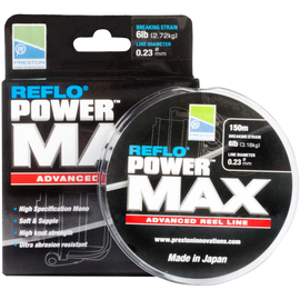 PRESTON Леска REFLO® POWER MAX REEL LINE - 150m / 0.16mm / 1.36kg