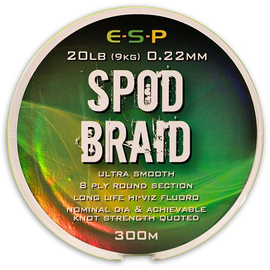Леска плетеная для спода ESP SPOD Braid Hi-Viz Fluoro Green