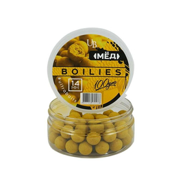 Бойлы насадочные ULTRABAITS Honey (Мёд), Диаметр: 14 мм