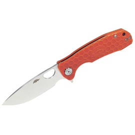 Нож HONEY BADGER Flipper с оранжевой рукоятью, Размер: Medium