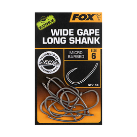 Крючки FOX Super Wide Gape Long Shank EDGES, Размер крючка: № 7
