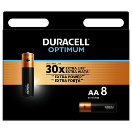 Батарейка Duracell Optimum LR6 AA BL8 Alkaline 1.5V