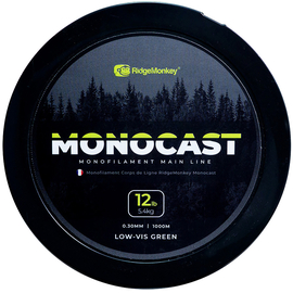 Леска карповая Ridge Monkey MonoCast Monofilament Main Line 12lb, Тест: 12.00 lb