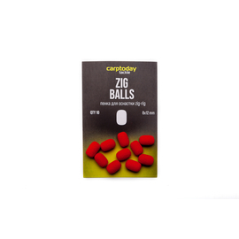 Пенка для оснастки зиг риг Carptoday Tackle Zig Balls, Цвет: Красный