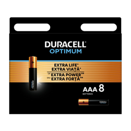 Батарейка Duracell Optimum LR03 AAA BL8 Alkaline 1.5V