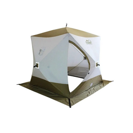 Палатка зимняя куб трехслойная СЛЕДОПЫТ Premium, Размер: 200 см х 180 см х 180 см