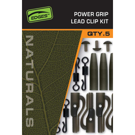 Комплект безопасных клипс плотного захвата FOX Naturals Power Grip Lead Clip Kit EDGES