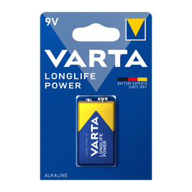 Батарейка Varta LONGLIFE POWER (HIGH ENERGY) Крона 6LR61 BL1 Alkaline 9V