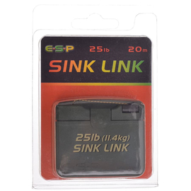 Мягкий поводковый материал ESP Sink Link Braid, Тест: 25.00 lb