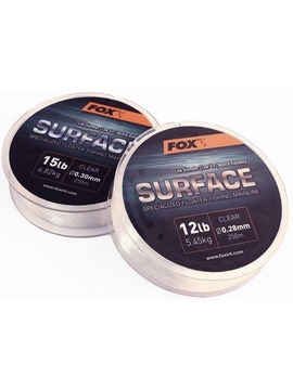 Монолеска FOX Surface Floater Mainline Clear 250m, Диаметр: 0.30 мм, Тест: 15.00 lb