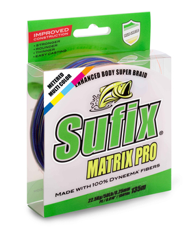 Леска плетеная Matrix Pro разноцвет. 250м 0.25мм 22,5кг