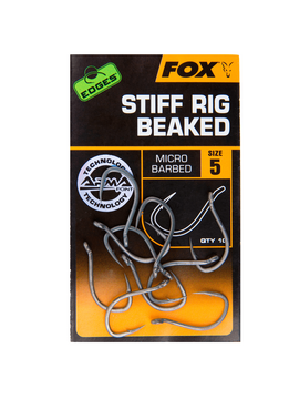 Крючки FOX EDGES Stiff Rig Beaked с загнутым жалом, Размер крючка: № 8