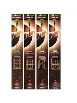 Готовый поводок KORDA Dark Matter Rig, Размер крючка: № 8