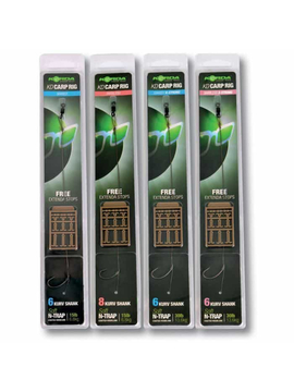 Оснастка волосяная Korda N-Trap KD Rig Kurv Shank Barbless, Тест: 30.00 lb, Размер крючка: № 6