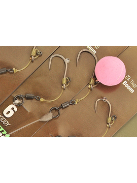 Готовая оснастка Korda Hinge Rig Barbless, Размер крючка: № 8, Тест Mouth Trap: 20.00 lb, Тест IQ2: 20.00 lb