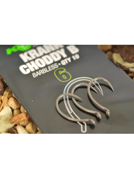 Крючки карповые Korda Krank Choddy Barbless, Размер крючка: № 4