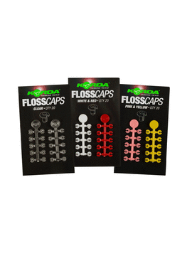 Стопор для бойлов Korda Floss Caps, Цвет: Красные и Белые