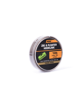 Монофильный поводковый материал FOX Zig & Floater Hooklink EDGES, Тест: 10.00 lb, Диаметр лески: 0.26 мм